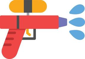 Water Gun Flat Icon vector