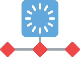Timeline Flat Icon vector