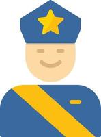 Security Guard Flat Icon vector