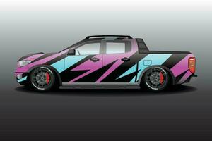 SUV wrap design. Wraps  stickers and sticker designs for all cars vector