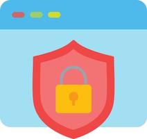 Web Security Flat Icon vector