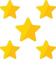 5 Stars Flat Icon vector