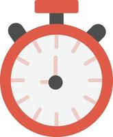 Stop Watch Flat Icon vector