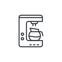 Coffee maker icons  symbol vector elements for infographic web