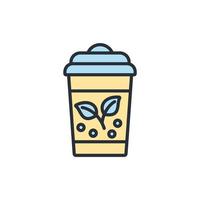 paper cup icons  symbol vector elements for infographic web