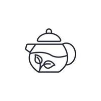 Teapot icons  symbol vector elements for infographic web