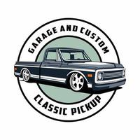 pick up truck auto detailing tuning service illustration design vector