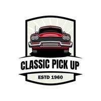 CLASSIC PICK UP ILLUSTRATION DESIGN VECTOR