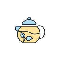 Teapot icons  symbol vector elements for infographic web