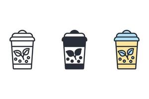 paper cup icons  symbol vector elements for infographic web