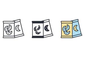 snack icons  symbol vector elements for infographic web