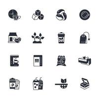 tea coffee shop icons set . tea coffee shop pack symbol vector elements for infographic web