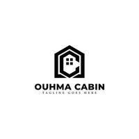 Abstract initial letter OC or CO logo in black color isolated in white background applied for marketplace app logo also suitable for the brands or companies have initial name CO or OC. vector