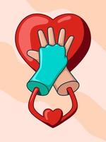 CPR illustration. World Restart a Heart Day 2 vector