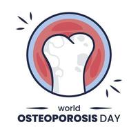 ilustración del concepto del día mundial de la osteoporosis 1 vector