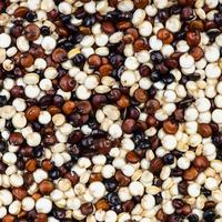 blend of quinoa grains close up photo