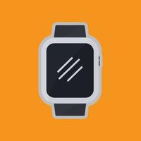 icono de reloj inteligente. icono relacionado con la tecnología electrónica. estilo de icono plano. adecuado para pegatinas e impresiones. diseño simple editable vector