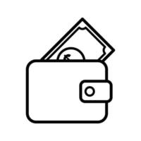 wallet icon vector design template