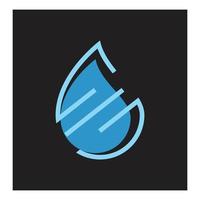 diseño de vector de logotipo de ilustración de gota de agua