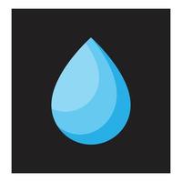 Water drop illustration logo vector design