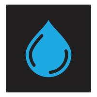 Water drop illustration logo vector design