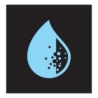 Water drop illustration logo vector design