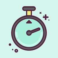 Icon Timer. related to Laundry symbol. MBE style. simple design editable. simple illustration, good for prints vector