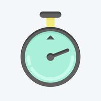 Icon Timer. related to Laundry symbol. flat style. simple design editable. simple illustration, good for prints vector