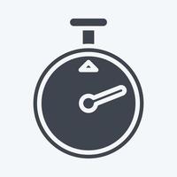 Icon Timer. related to Laundry symbol. glyph style. simple design editable. simple illustration, good for prints vector