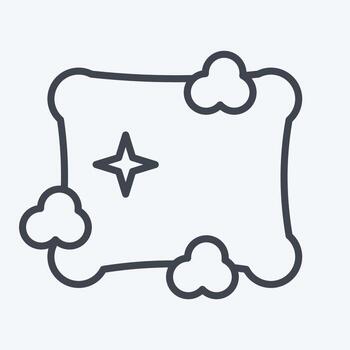 icono de almohada limpia. relacionado con el símbolo de lavandería. estilo de línea diseño simple editable. ilustración simple, buena para impresiones vector