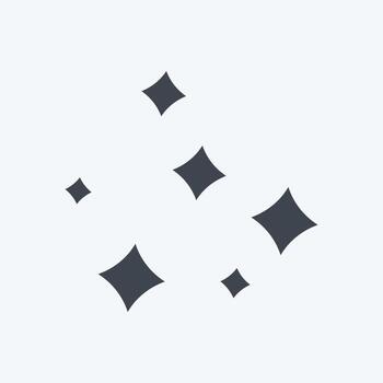 brillo del icono. relacionado con el símbolo de lavandería. estilo de glifo. diseño simple editable. ilustración simple, buena para impresiones vector