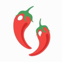 Pepper icon isolated on white background. Vector illustration.