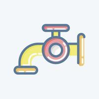 Icon Water. related to Laundry symbol. doodle style. simple design editable. simple illustration, good for prints vector