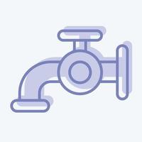 Icon Water. related to Laundry symbol. two tone style. simple design editable. simple illustration, good for prints vector