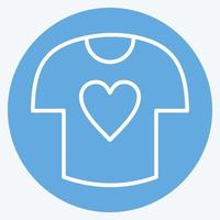 Icon Stai Removal. related to Laundry symbol. blue eyes style. simple design editable. simple illustration, good for prints vector