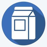 Icon Wasing Powder. related to Laundry symbol. long shadow style. simple design editable. simple illustration, good for prints vector
