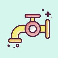 Icon Water. related to Laundry symbol. MBE style. simple design editable. simple illustration, good for prints vector