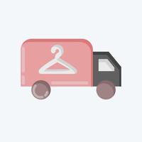 Icon Delivery. related to Laundry symbol. flat style. simple design editable. simple illustration, good for prints vector