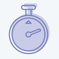 Icon Timer. related to Laundry symbol. two tone style. simple design editable. simple illustration, good for prints vector