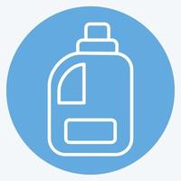 Icon Clean Product. related to Laundry symbol. blue eyes style. simple design editable. simple illustration, good for prints vector