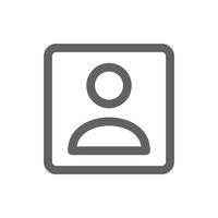 User icon. perfect for web design or user interface applications. Simple vector illustration.