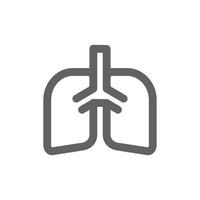 lungs icon. Perfect for web design or healthcare applications. Simple vector illustration.