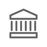 bank office icon. perfect for web design or payment applications. Simple vector illustration.