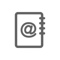 e-mail contact icon. Perfect for web design or user interface applications. Simple vector illustration.