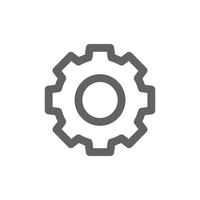 setting icon. Perfect for web design or user interface applications. Simple vector illustration.