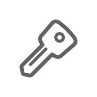 Key icon. Perfect for web design or user interface applications. vector sign and symbol