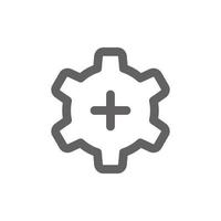 new settings icon. Perfect for web design or user interface applications. vector sign and symbol