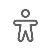 Accessibility icon. Perfect for web design or user interface applications. vector sign and symbol