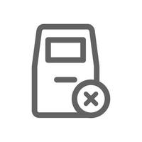 ATM is broken icon. Perfect for web design or user interface applications. vector sign and symbol