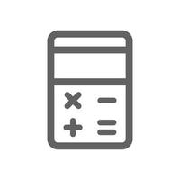 Calculator icon. Perfect for web design or user interface applications. vector sign and symbol